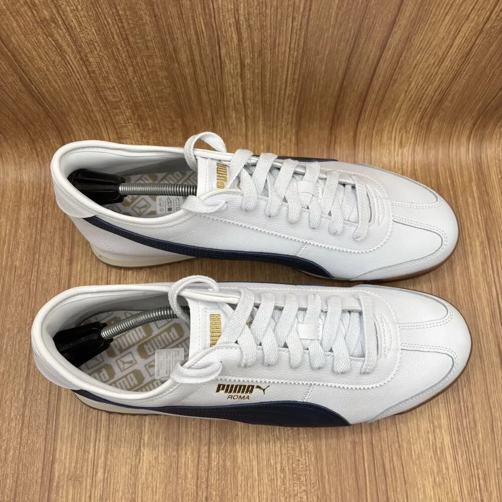 Puma Roma '68 Revival -‎ White Club Navy Men’s Size 14 Sneakers NEW